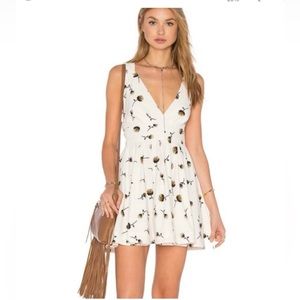 Free People Dandelion Mini Halter Dress Spring V-Neck Women’s Sz 2